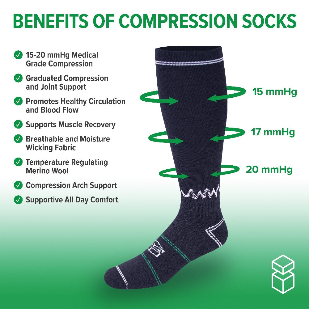 BASE Unisex Compression Socks - Black